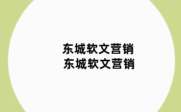 东城软文营销 东城软文营销